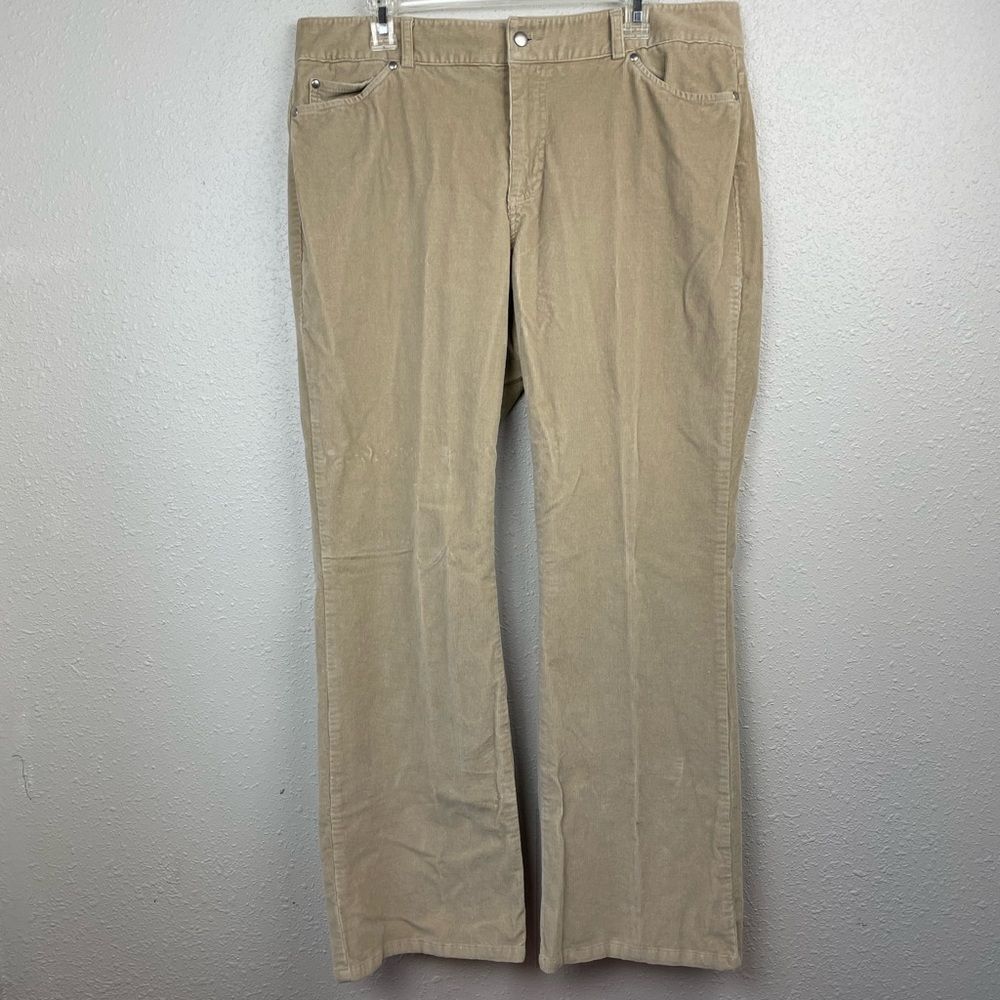 Dockers Tan Corduroy Pants Size 16 EUC